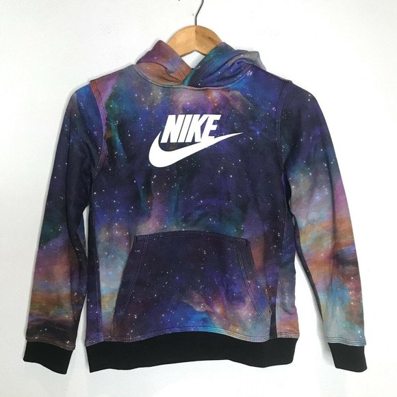 Nike Other - Nike Youth Big Bang Pullover Hoodie Multicolor Fleece Galaxy Cosmic Size Medium